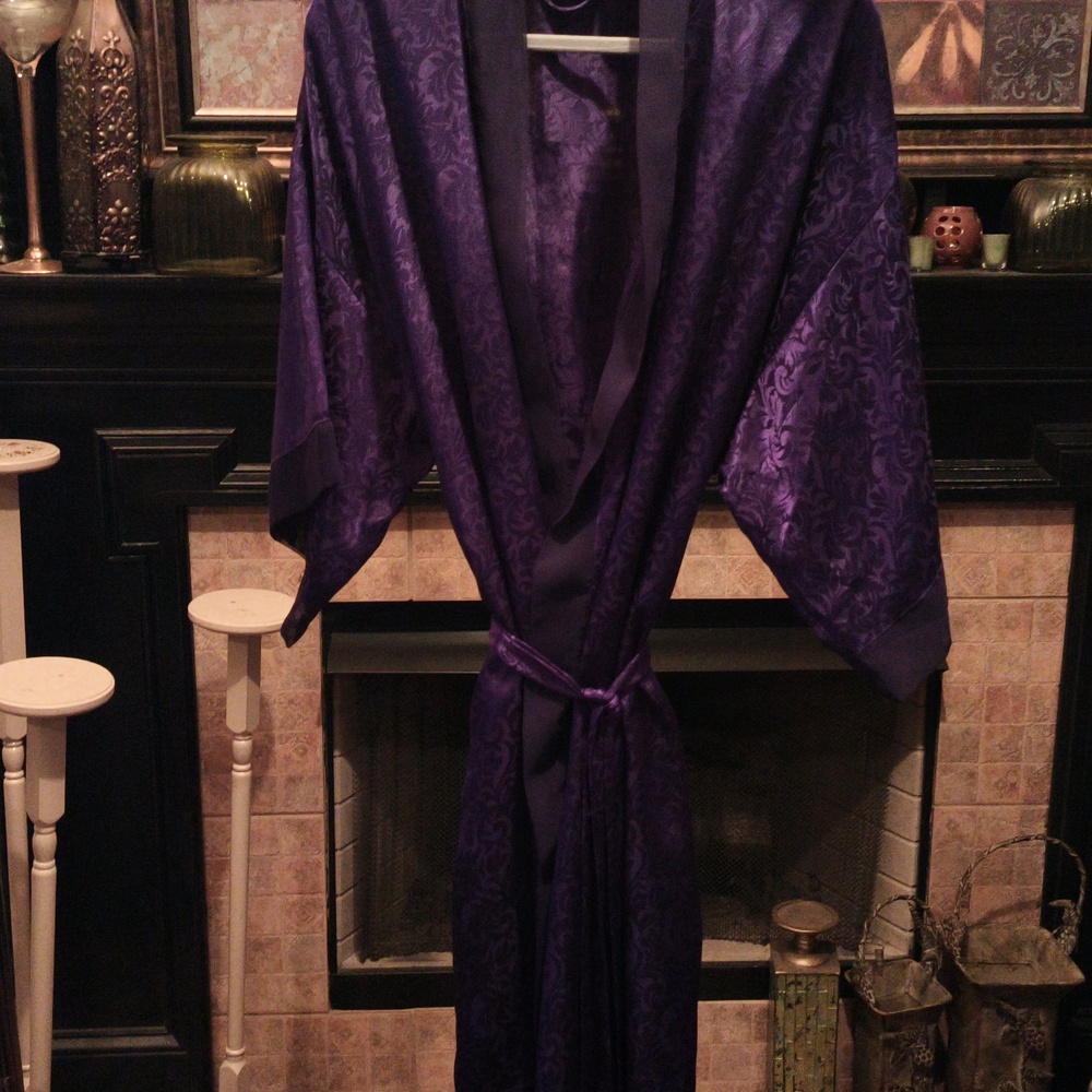 FINAL PRICE Cacique Purple Lingerie With Black Trim Size Large - Picture 8 of 15